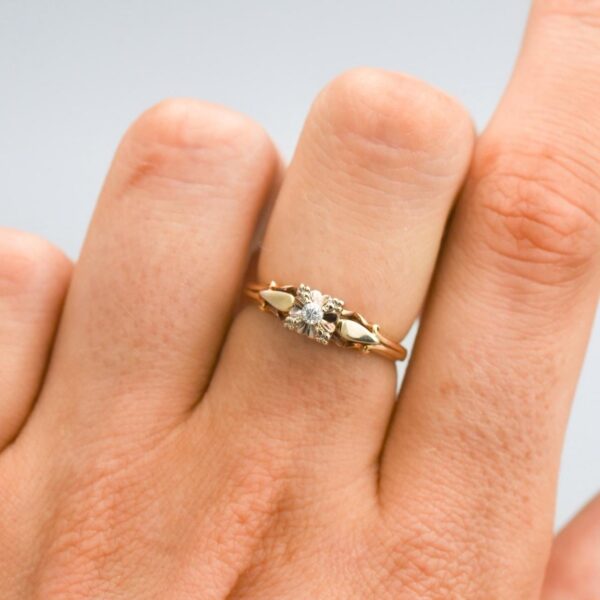 9K Gold CZ Ring