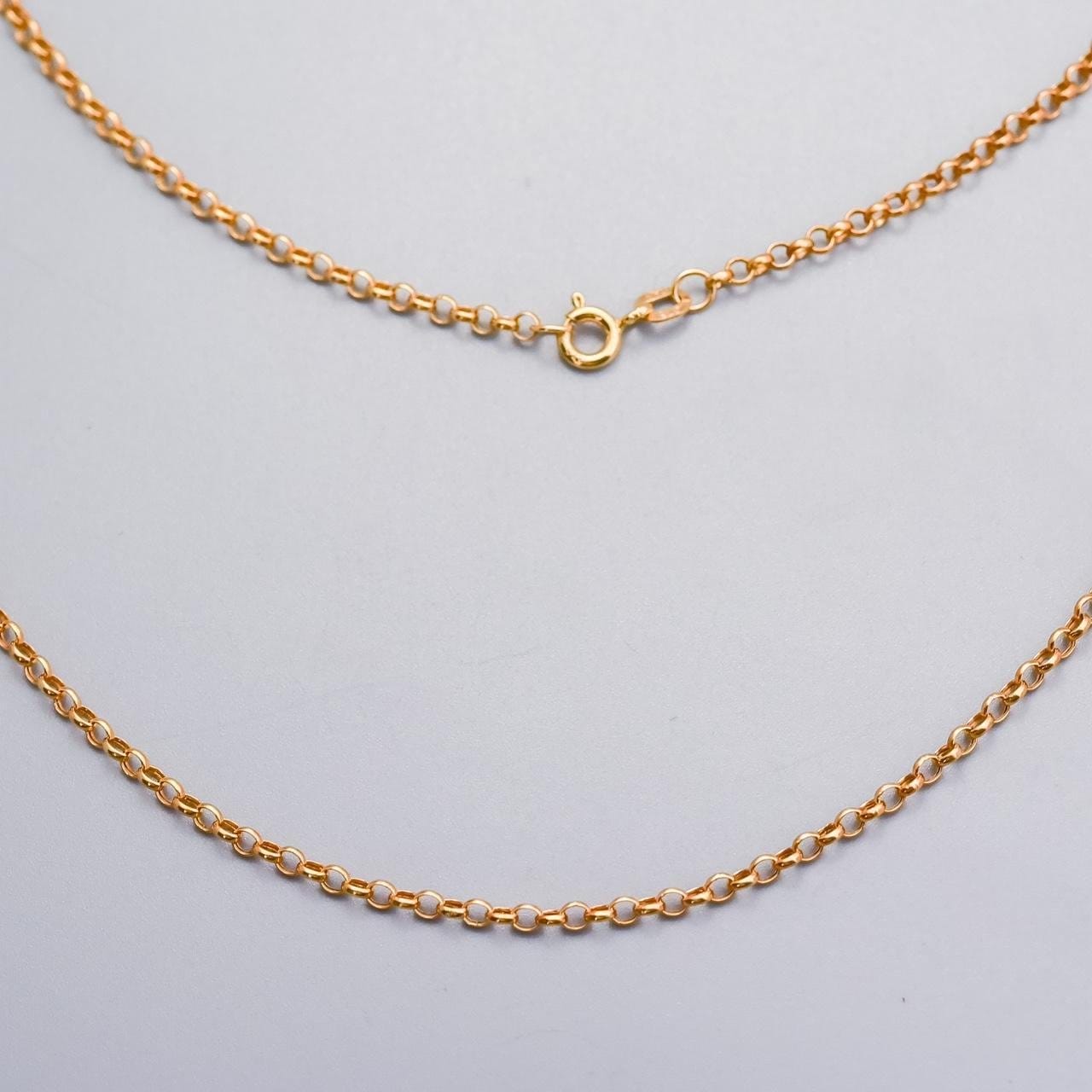 9K Gold Cross Belcher Chain Necklace