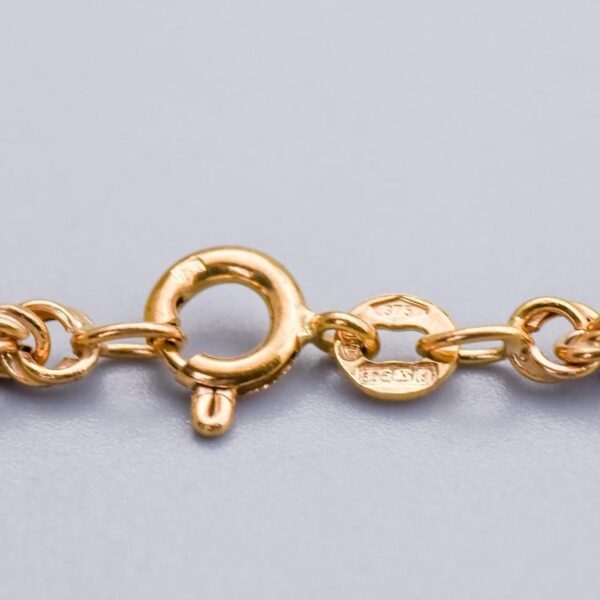 9K Gold Rope Chain Necklace