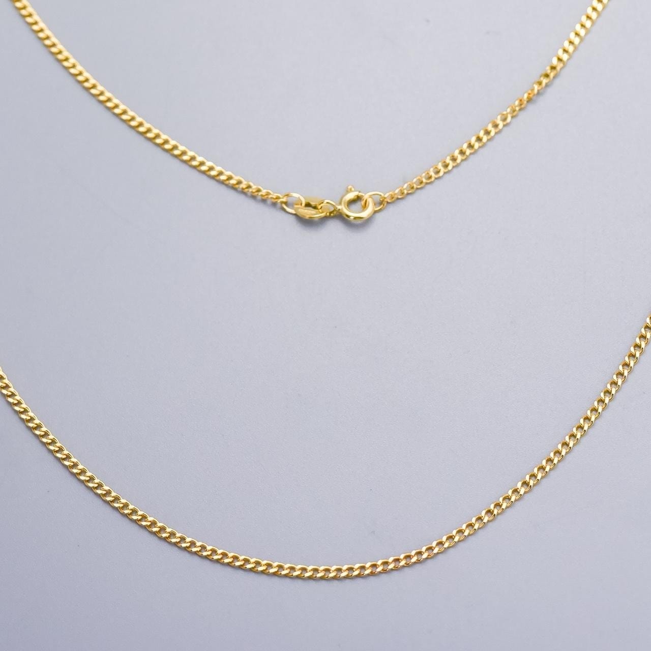 9K Gold Curb Chain Necklace