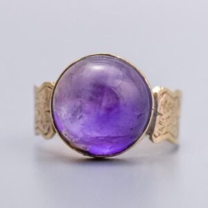 9K Gold Amethyst Ring