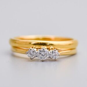 22K Gold All-in-One Wedding Band