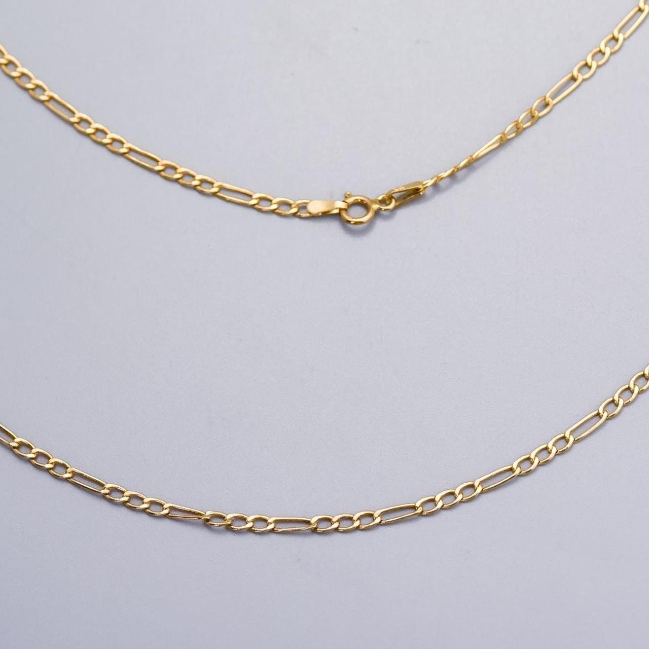 9K Gold Figaro Chain Necklace