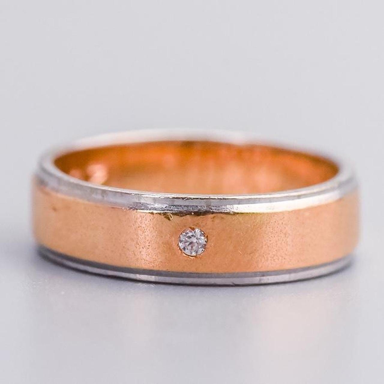 18K Gold CZ Band
