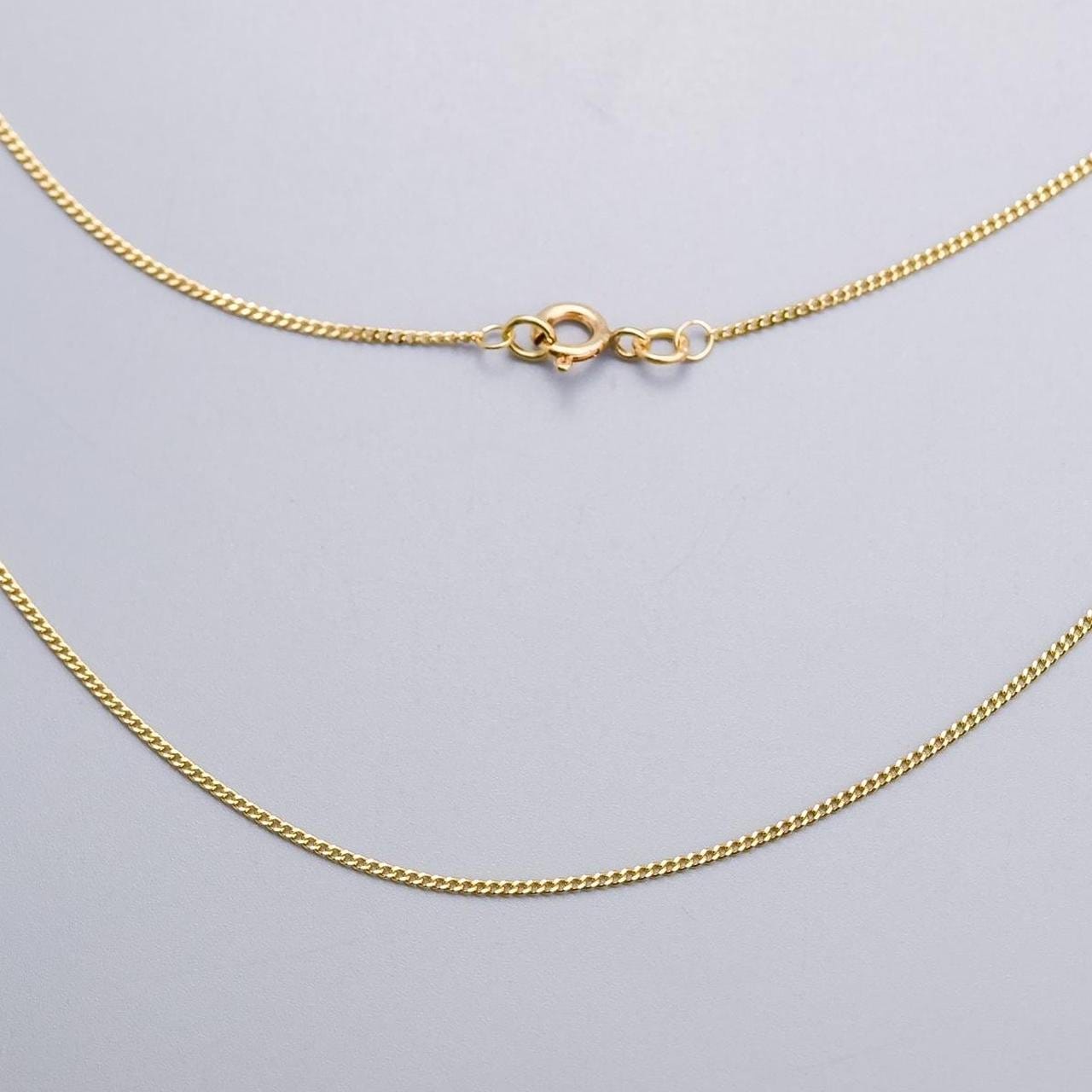9K Gold Fine Curb Chain