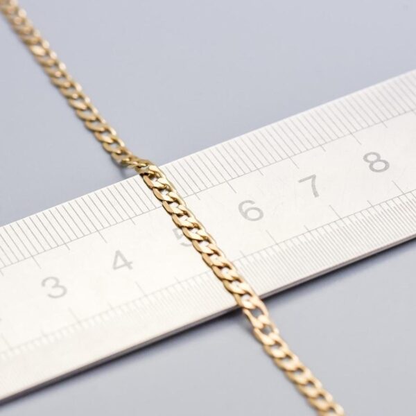 9K Gold Curb Chain Necklace