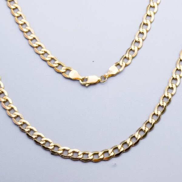 9K Gold Curb Chain Necklace