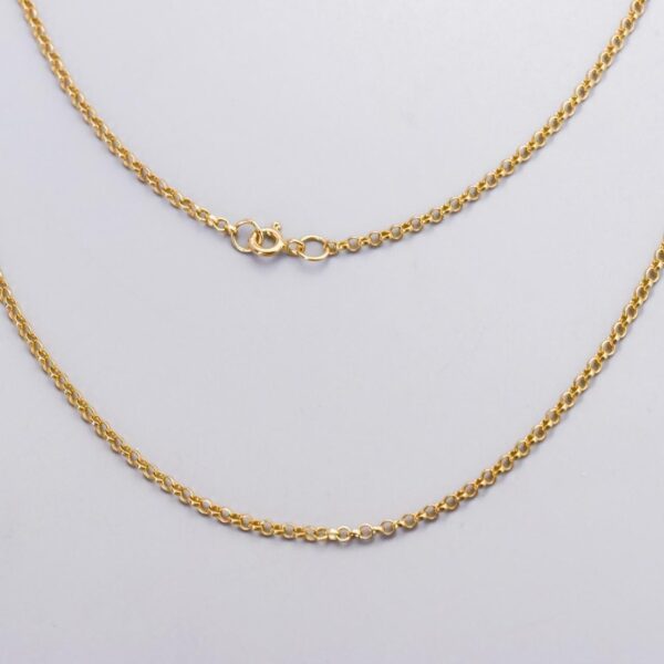 9K Gold Belcher Chain Necklace