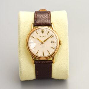 Antique Rolex Precision 1960s 9k Gold Manual Winding 34mm