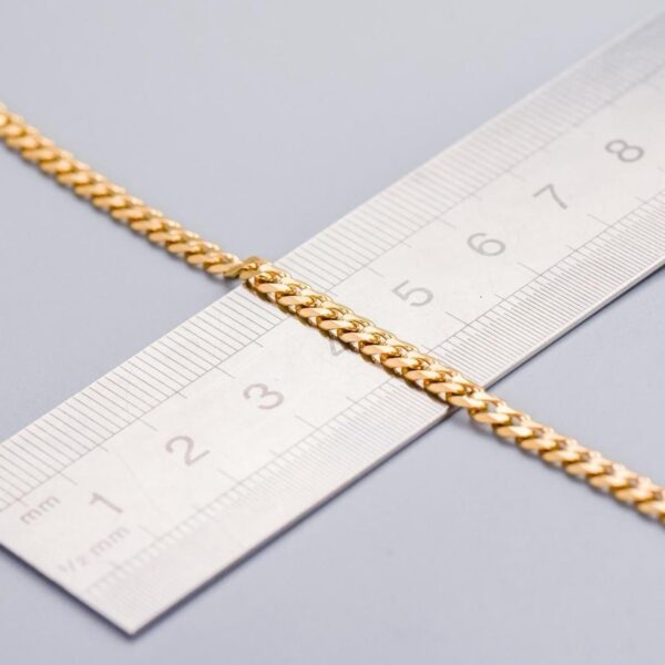 9K Gold Curb Chain Necklace