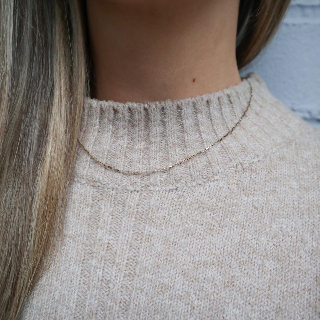 9K Gold Fine Cable Chain Necklace