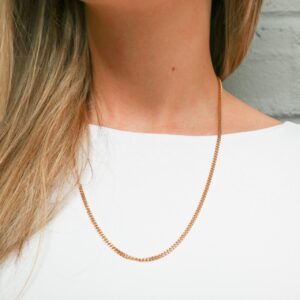 9K Gold Curb Chain Necklace