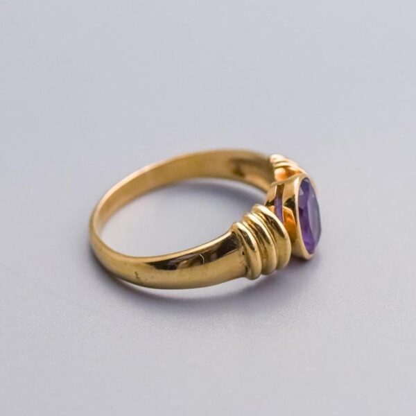 9K Gold Amethyst Ring