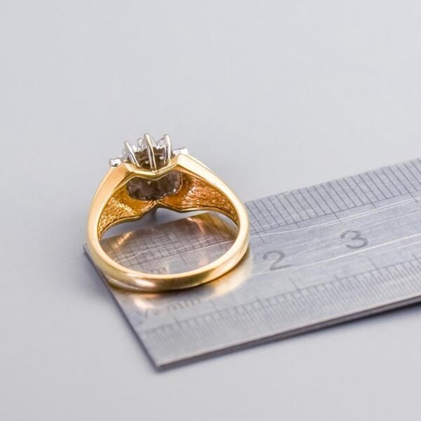 9K Gold Diamond Cluster Ring