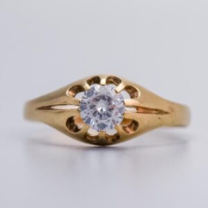 9K Gold CZ Ring