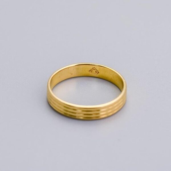 18K Gold Lined Band