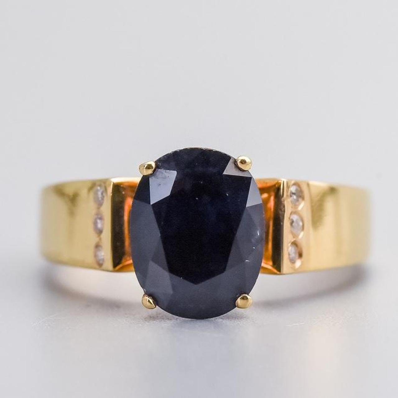 14K Gold Sapphire Ring