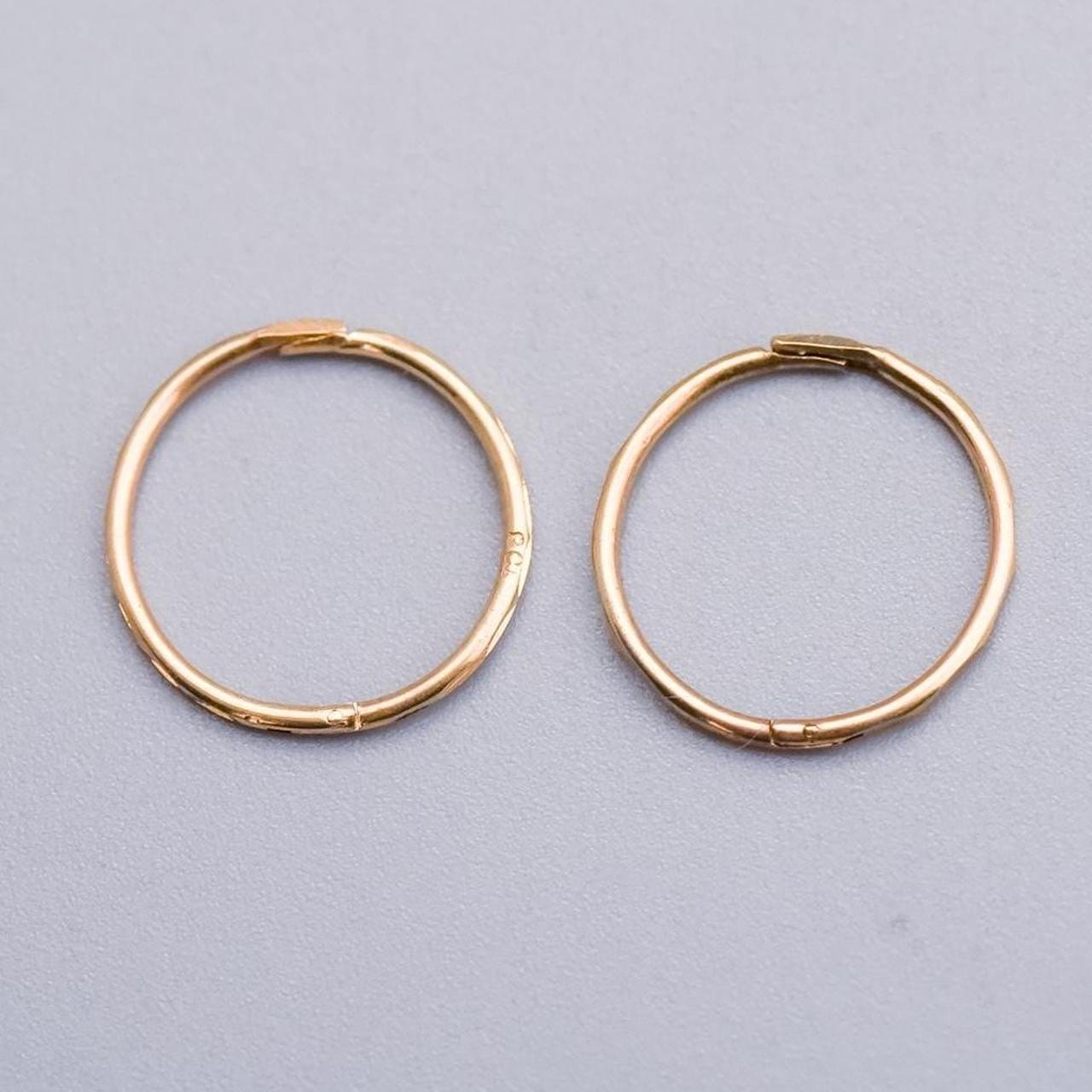 9K Gold Mini Hoop Earrings