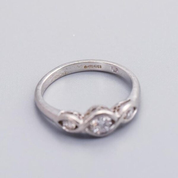 Platinum Diamond Trilogy Ring