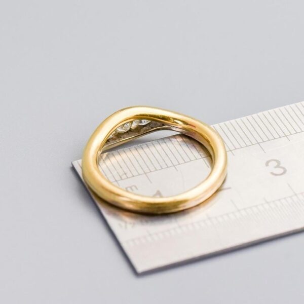 18K Gold Diamond Trilogy Ring