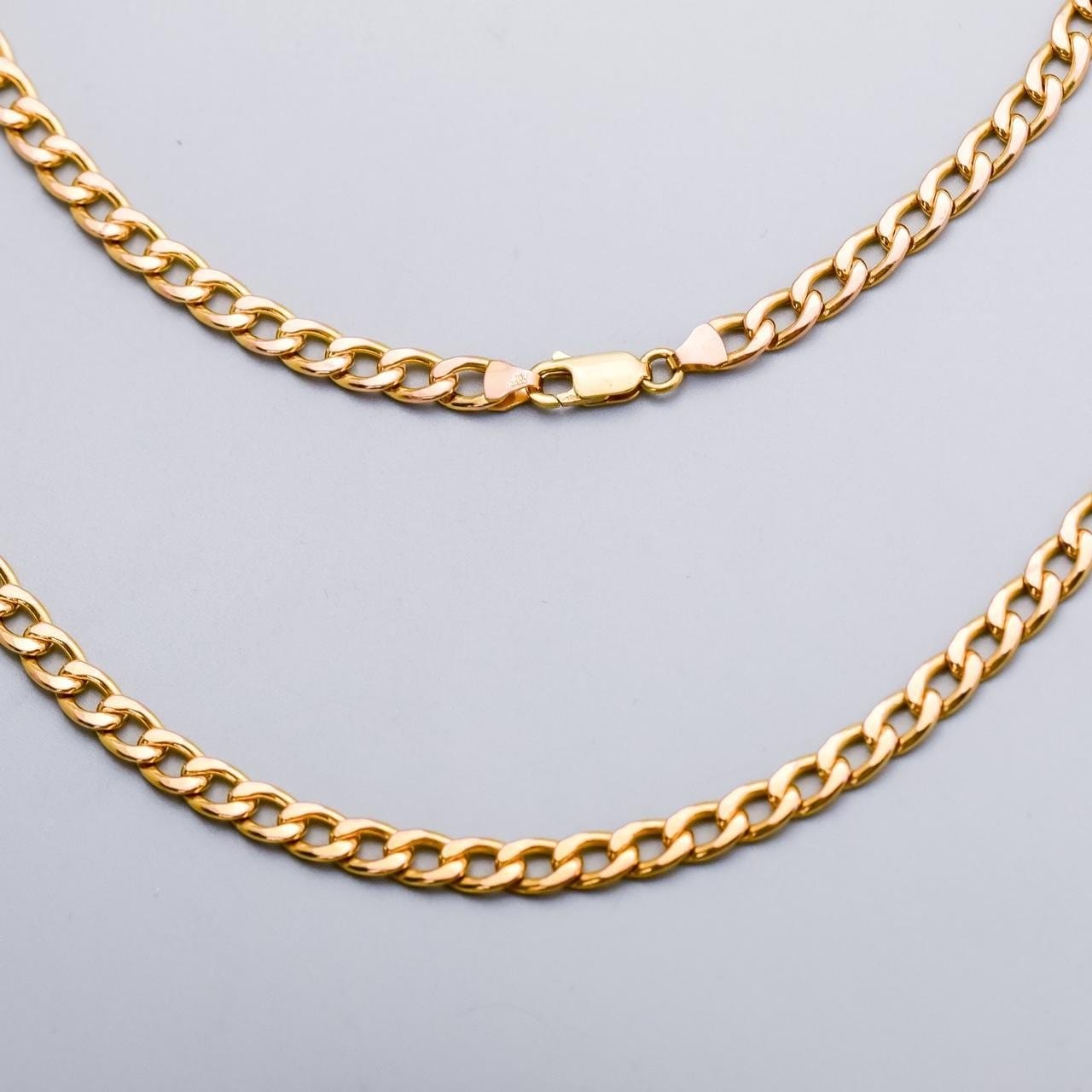 9K Gold Curb Chain Necklace