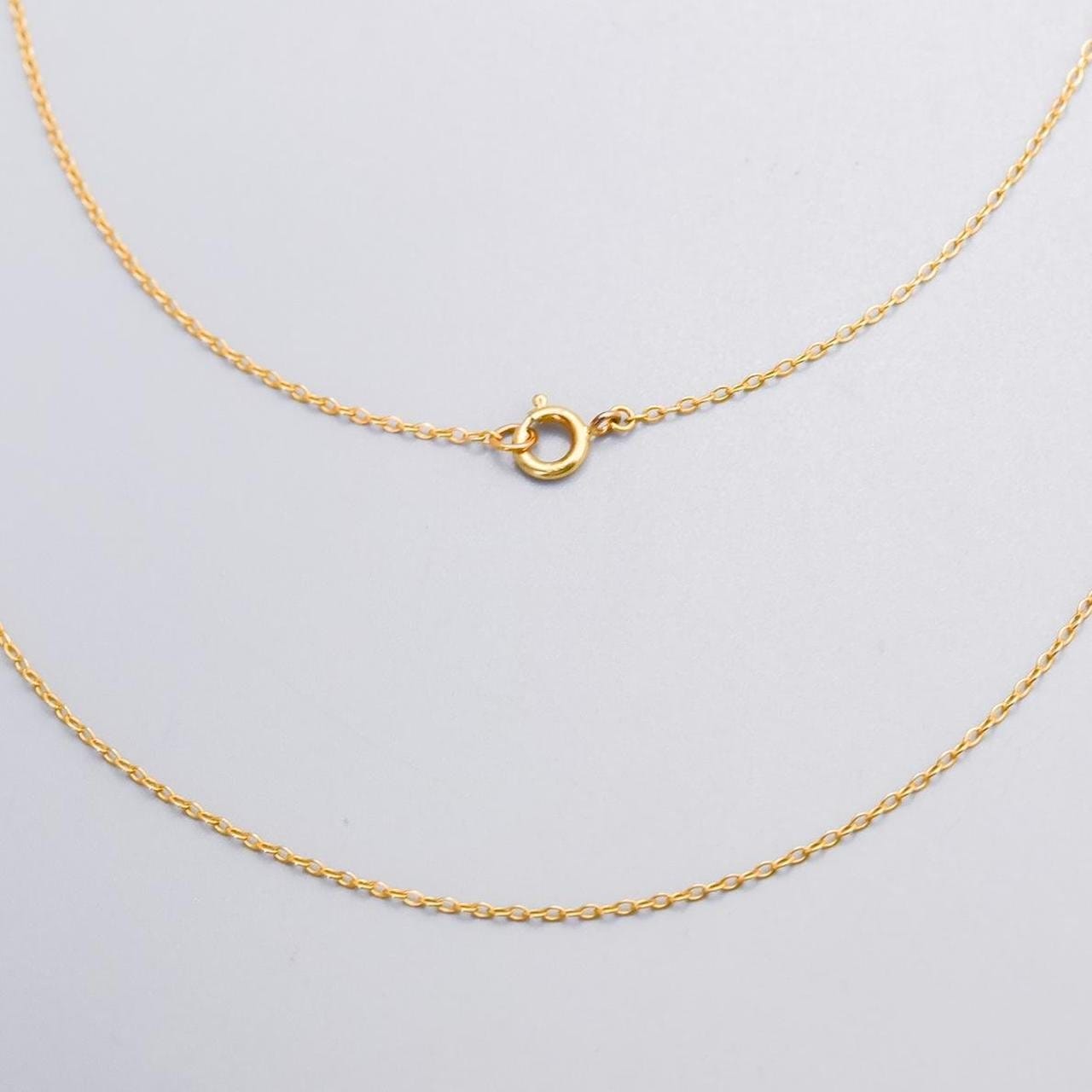 9K Gold Cable Chain Necklace