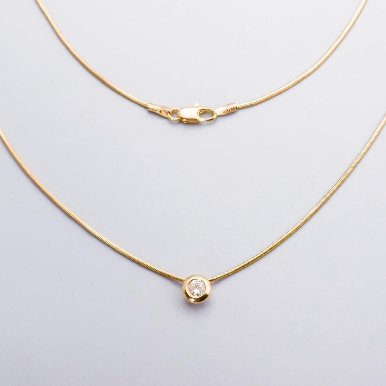 14K Gold Diamond Necklace
