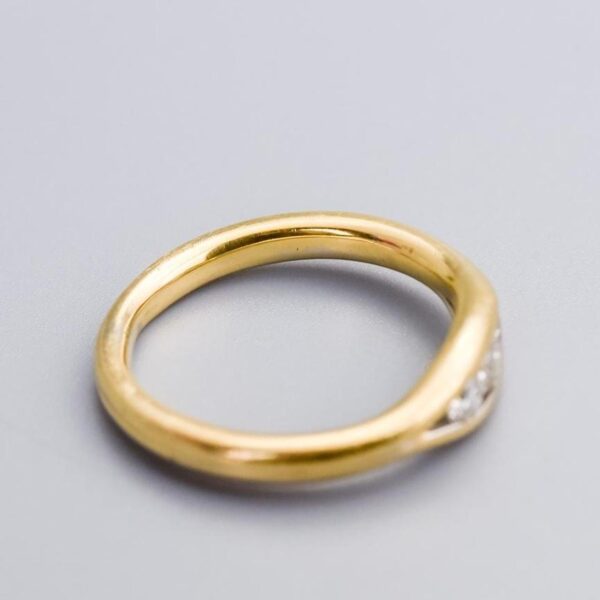 18K Gold Diamond Trilogy Ring