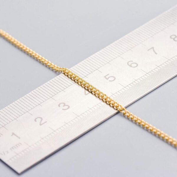 9K Gold Curb Chain Necklace