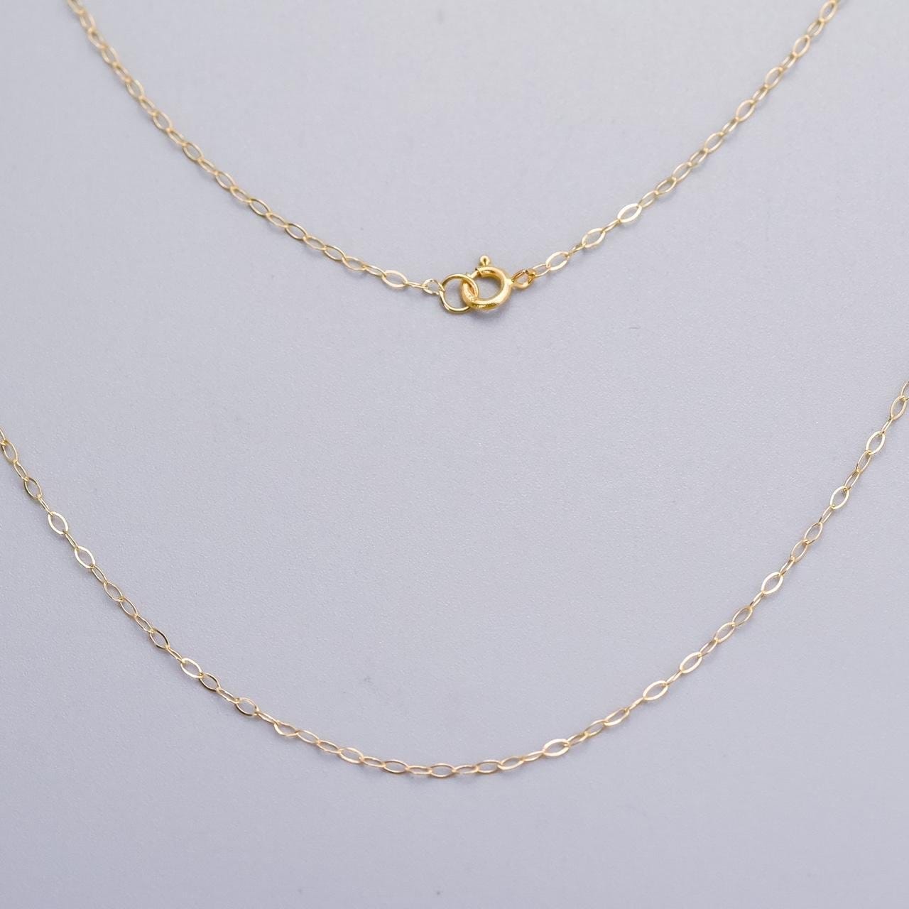 9K Gold Trace Chain Necklace