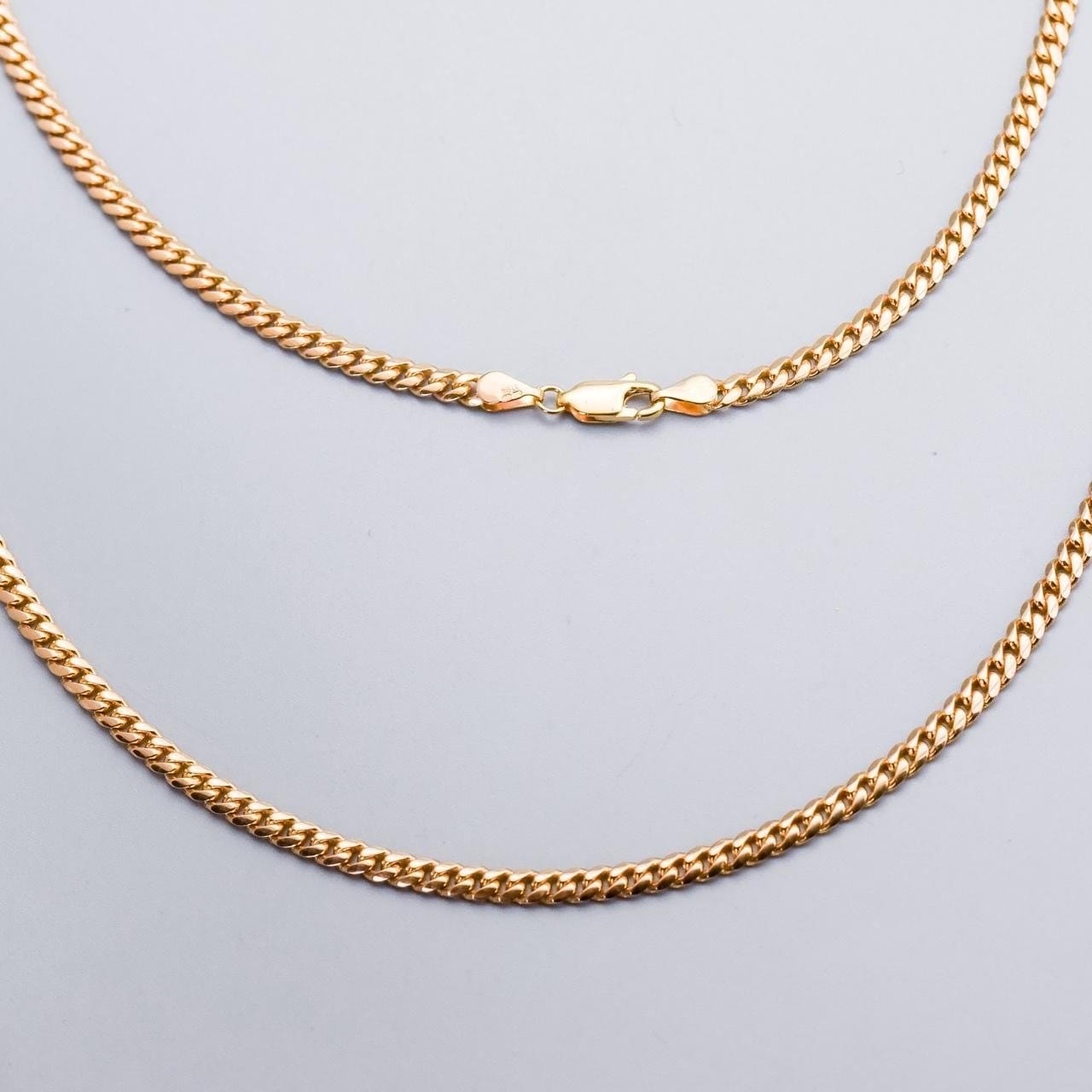9K Gold Cuban Chain Necklace