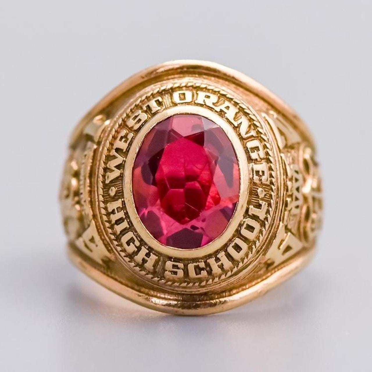 10K Gold Ruby Graduation Ring