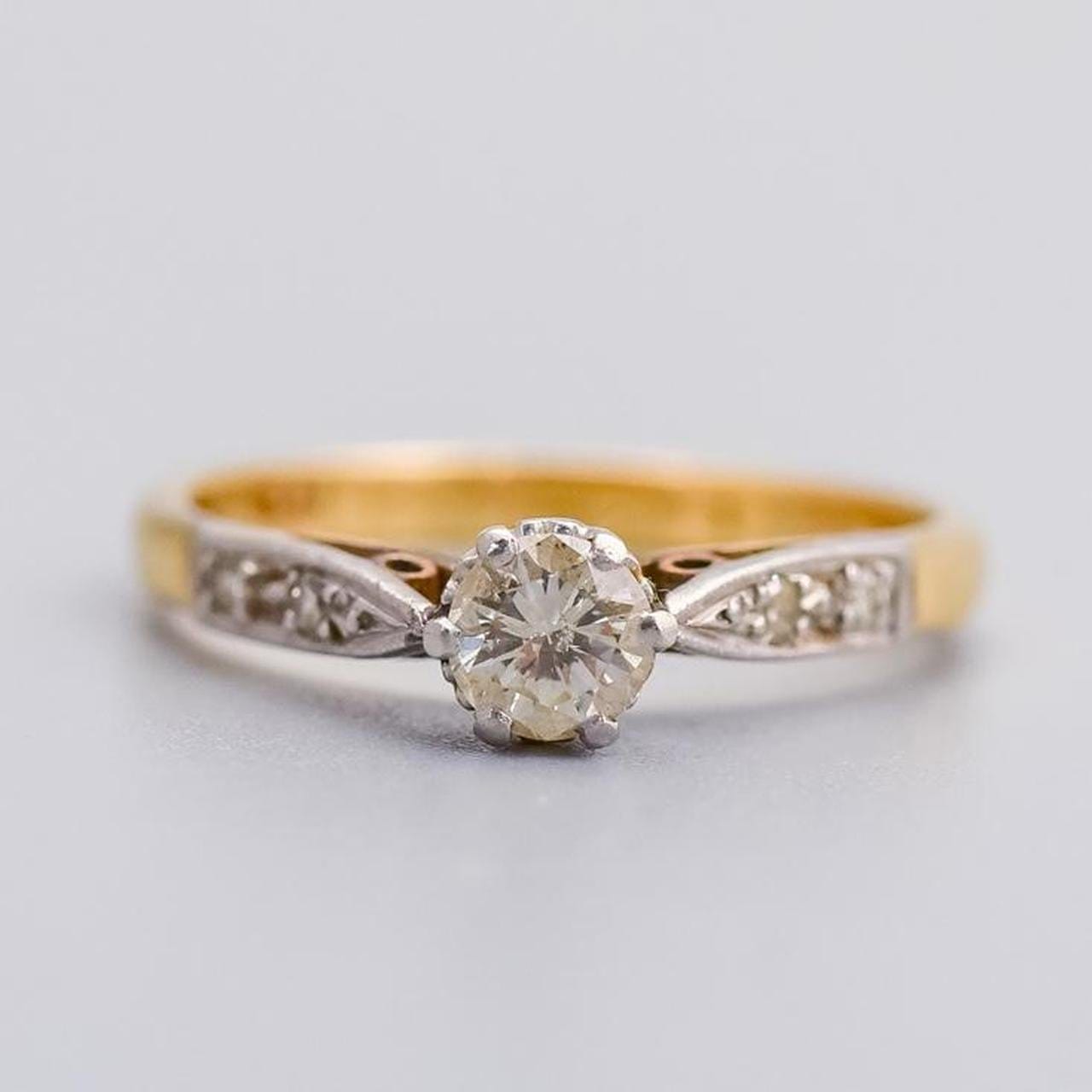 9K Gold Diamond Solitaire Ring