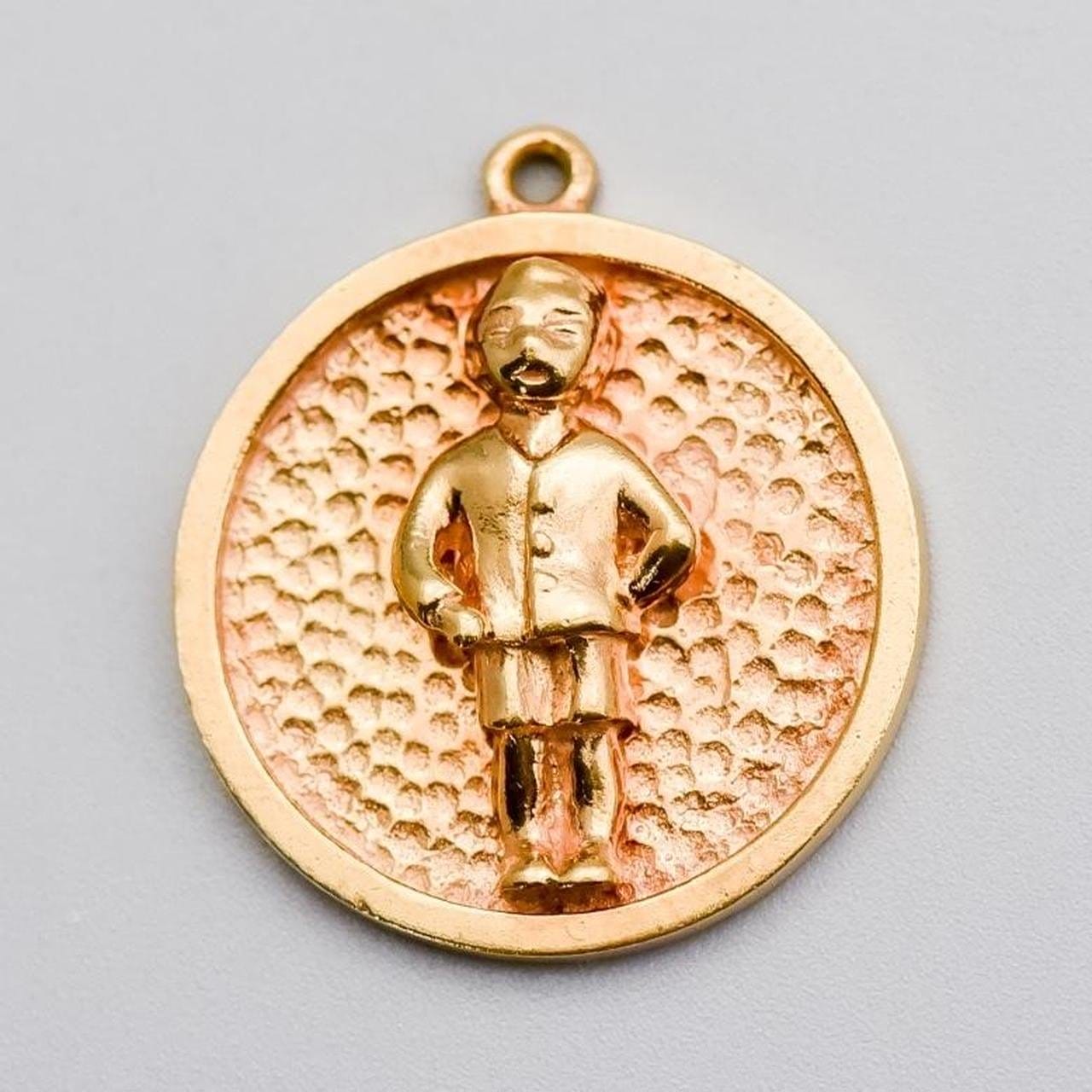 14K Rose Gold Young Boy Pendant