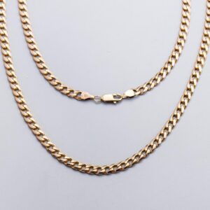 9K Gold Curb Chain Necklace