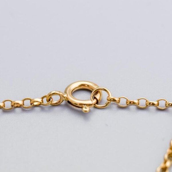 9K Gold Queen Elizabeth Silver Jubilee Ingot Necklace