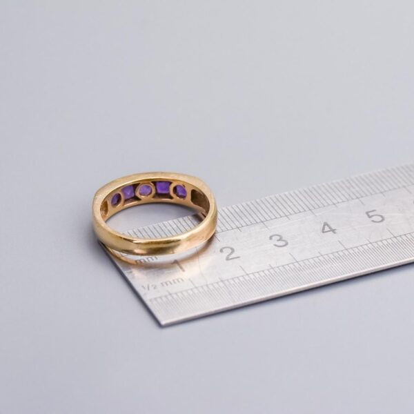 9K Gold Amethyst Ring