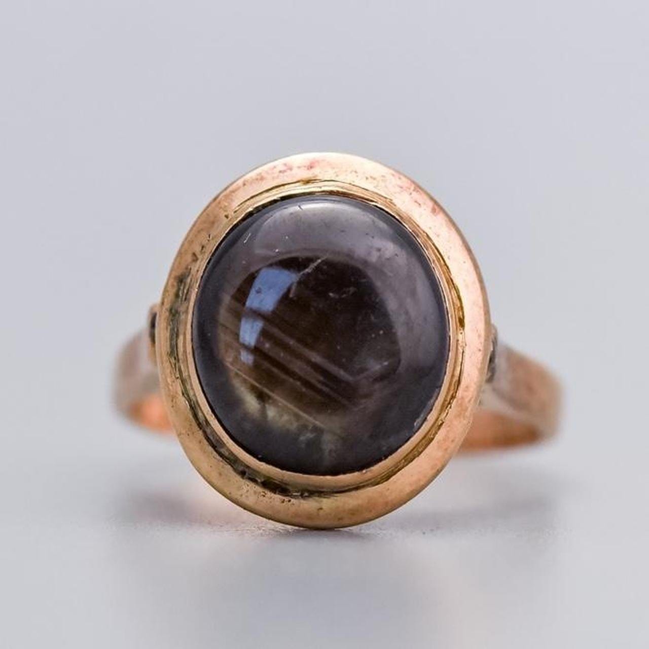 14K Gold Antique Labradorite Ring