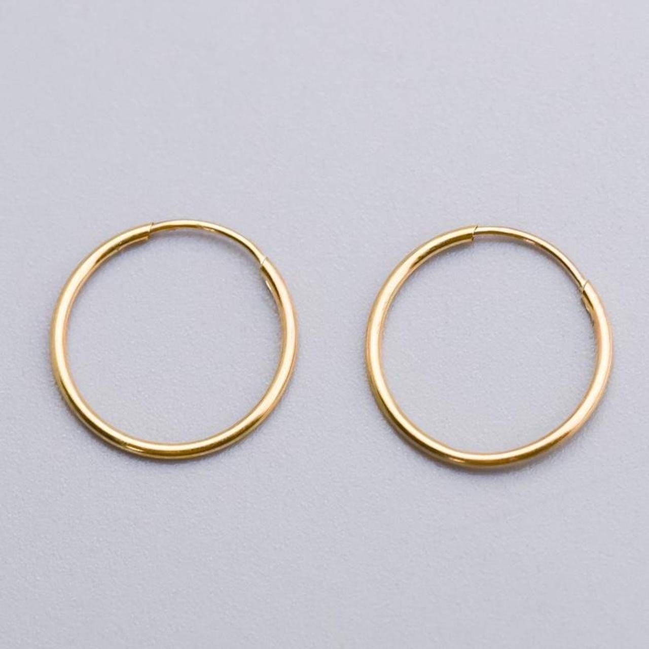 9K Gold Mini Hoop Earrings