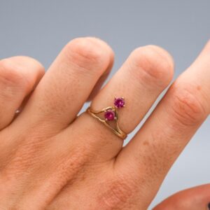 9K Gold Ruby Ring