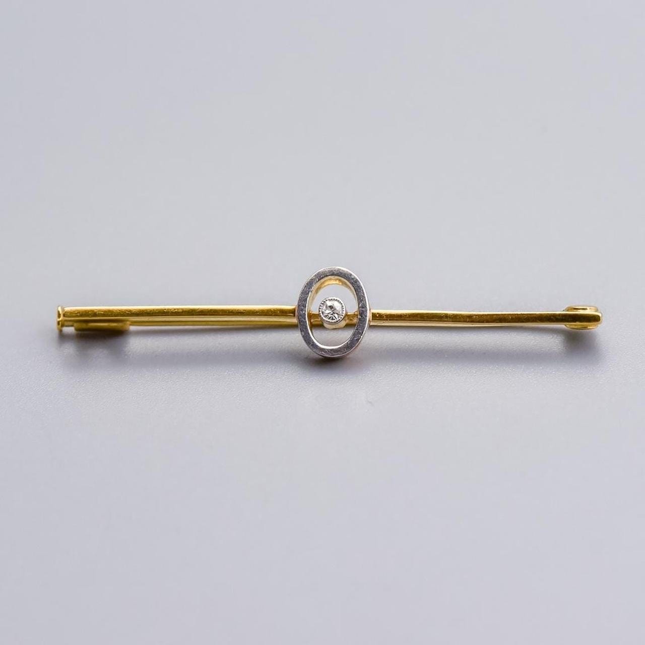 18K Gold Art Deco Brooch