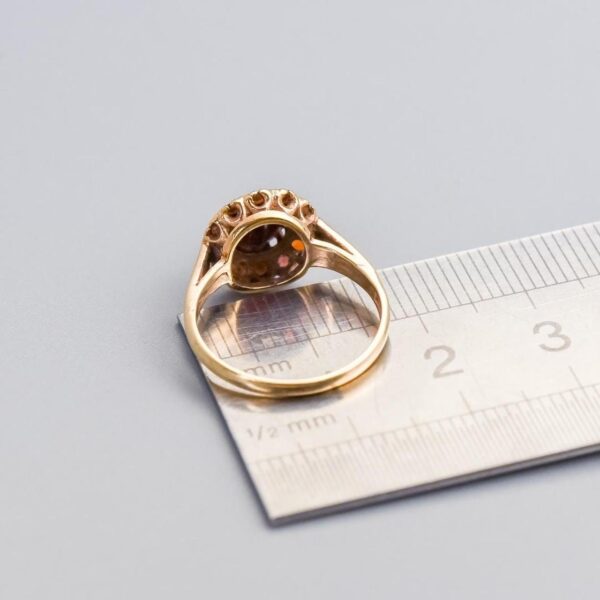 9K Gold Garnet Cluster Ring