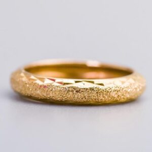 9K Gold Textured Band