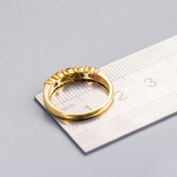 18K Gold Five Stone Diamond Ring