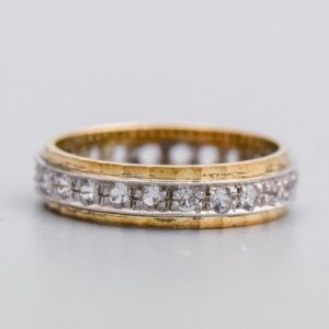 9K Gold CZ Eternity Ring