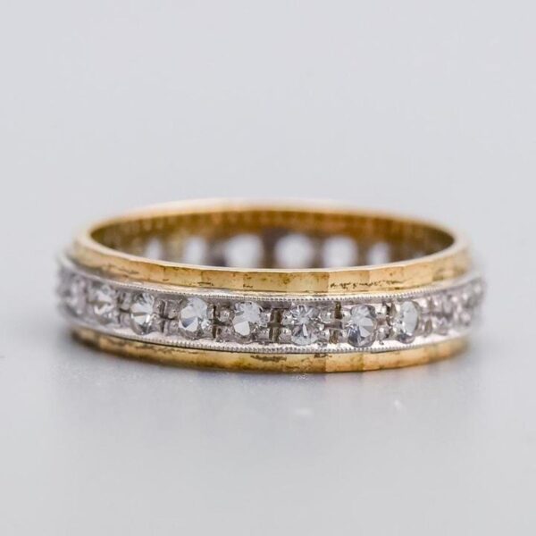 9K Gold CZ Eternity Ring
