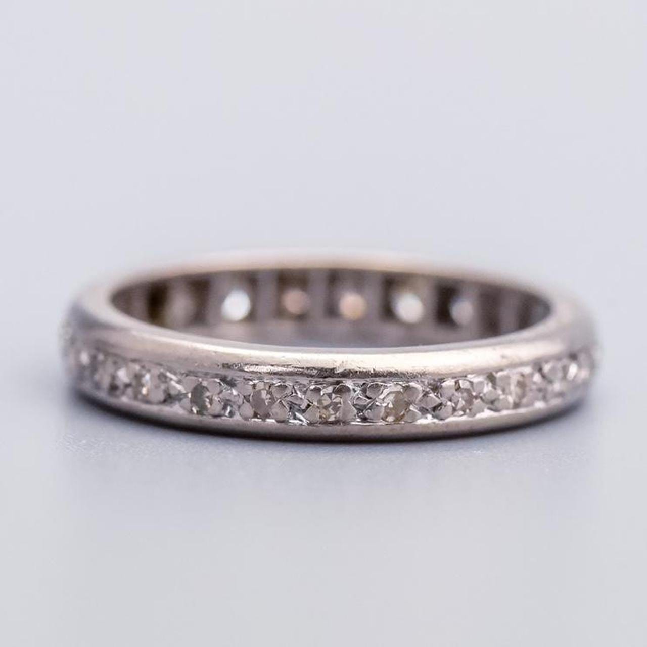 14K White Gold Diamond Eternity Ring