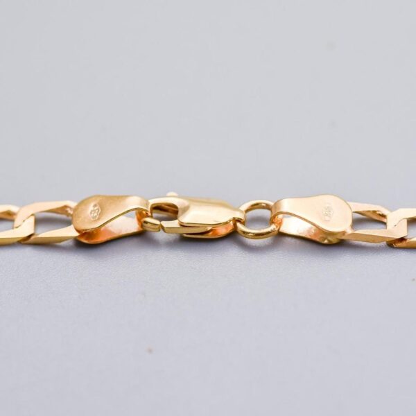 9K Gold Square Curb Chain Necklace