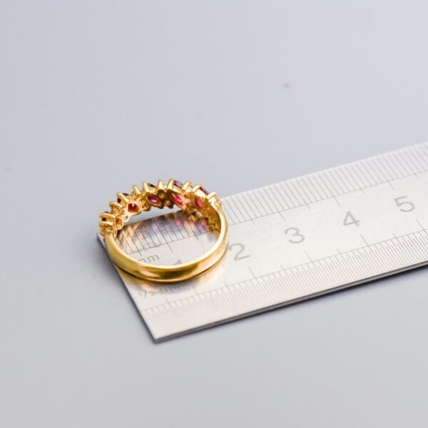 18K Gold Ruby and Diamond Ring