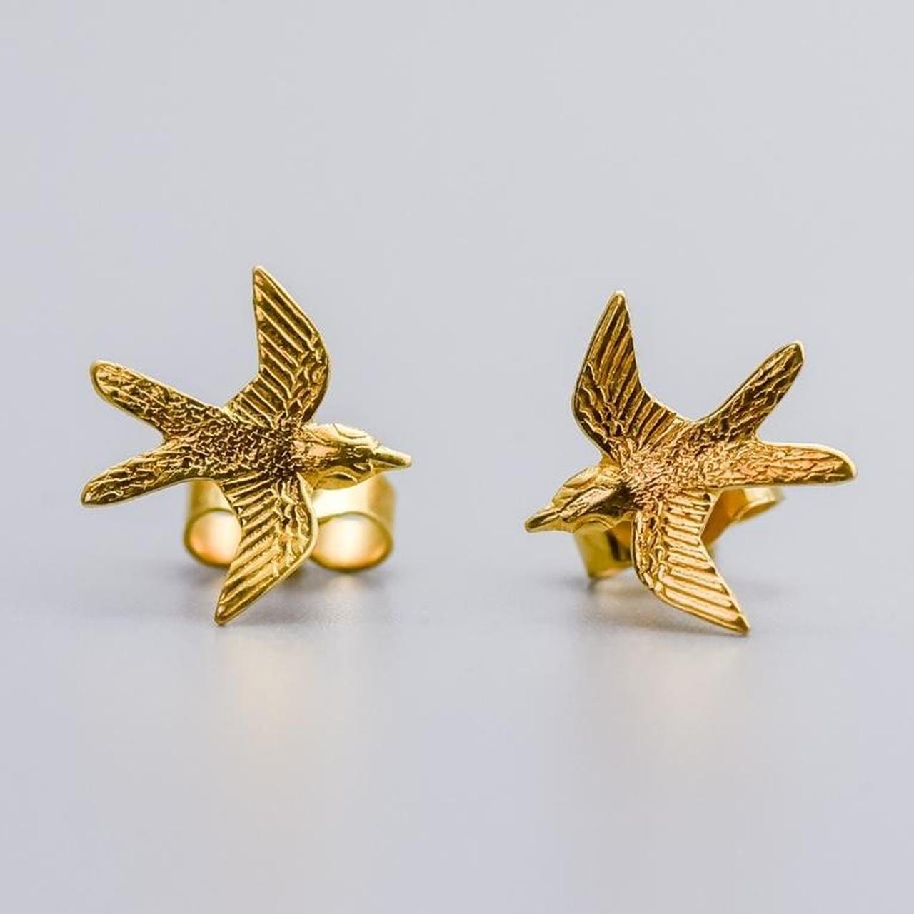 9K Gold Bird Earrings